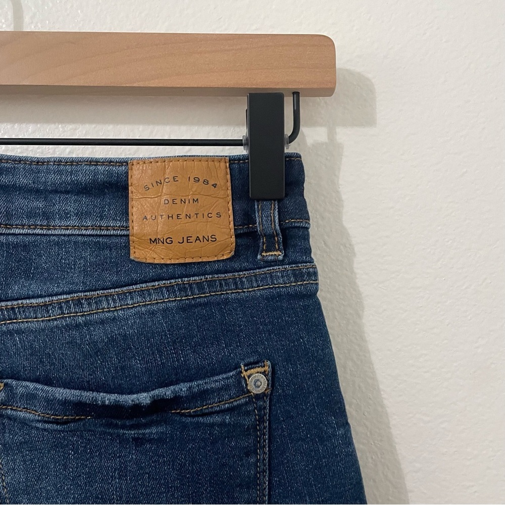 Mango MNG ISA Skinny Denim Jeans Size 4 Medium Wash Low Rise - Picture 8 of 8